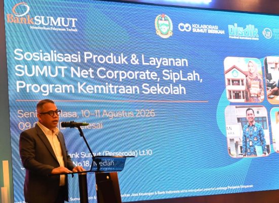 Bank Sumut Gandeng Disdik Sumut, Perkuat Pengelolaan Dana BOSP Secara Non-Tunai