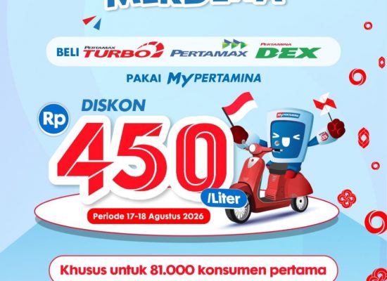 Semarak Merdeka MyPertamina, Pertamina Patra Niaga Sumbagut Hadirkan Diskon Rp450 per Liter
