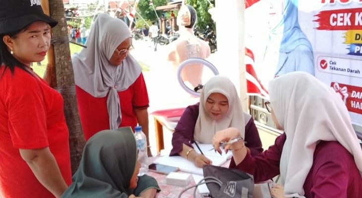 Semarak HUT ke-81 RI, Klinik Pratama Amanda Lasdi Gelar Cek Kesehatan Gratis dan Berbagi Hadiah