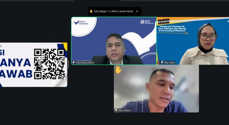 Alatan Indonesia Gelar Sharing Session E-Katalog V6, Dorong Pemahaman ASN dan Pelaku Usaha