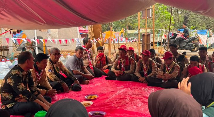 Beri Motivasi, Wali Kota Mahyaruddin Salim Sambangi Kontingen Jamnas XII Kota Tanjungbalai di Cibubur