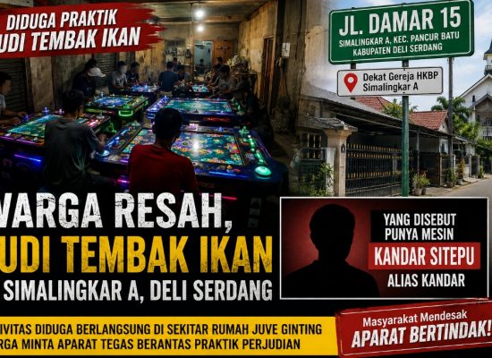 Warga Resah, Dugaan Praktik Judi Tembak Ikan Disebut Beroperasi di Simalingkar A