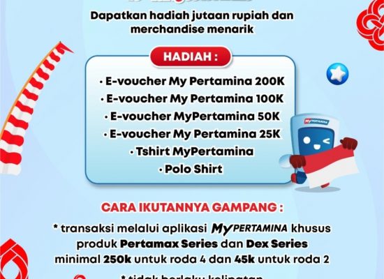 Pertamina Patra Niaga Sumbagut Semarakkan HUT ke-81 RI, Hadirkan MyPertamina Berbagi Hadiah Kemerdekaan di 24 SPBU