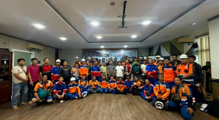 Cegah Kecelakaan di Area Pelabuhan, PMT Edukasi 390 Pekerja tentang Bahaya Blind Spot