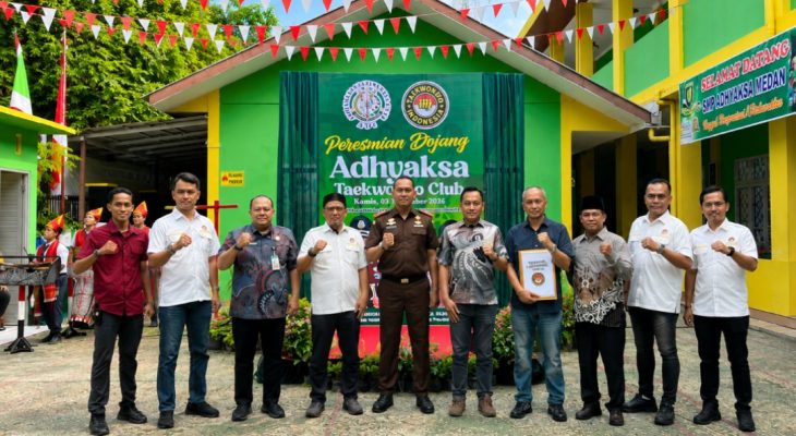 Dojang Adhyaksa Taekwondo Club Resmi Dibuka, Dispora Medan Tak Terlihat Hadir