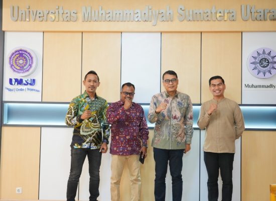 Perkuat Jejaring Perguruan Tinggi Muhammadiyah, Ketua STIKesMu Lhokseumawe Silaturahmi ke UMSU