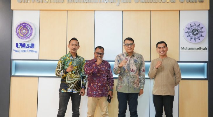 Perkuat Jejaring Perguruan Tinggi Muhammadiyah, Ketua STIKesMu Lhokseumawe Silaturahmi ke UMSU