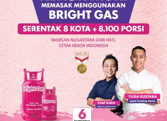Pertamina Ajak Warga Medan Ramaikan Rekor MURI Memasak dengan Bright Gas di Lapangan Merdeka