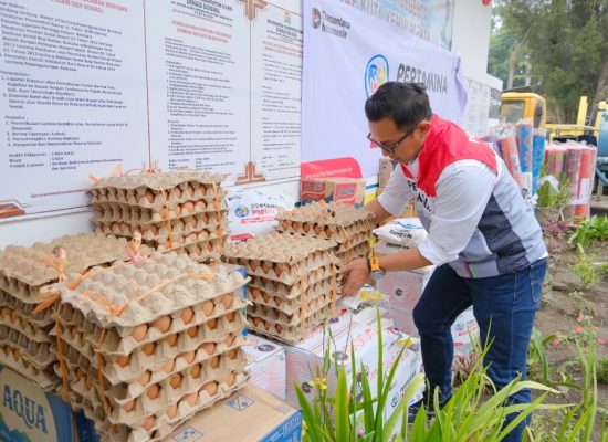 Pertamina Patra Niaga Salurkan Bantuan Pemulihan Pascakerupsi Gunung Sinabung