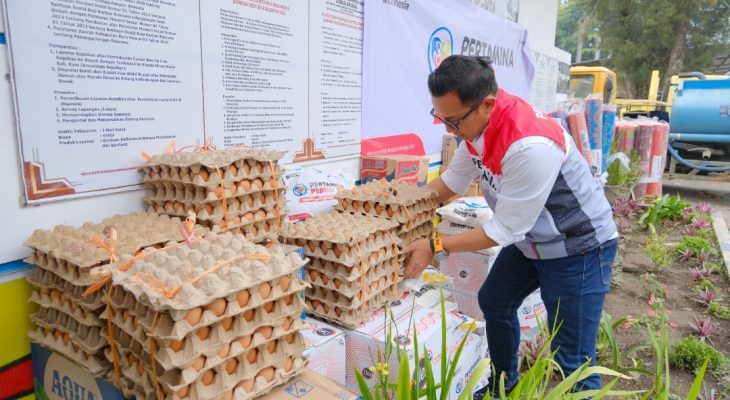 Pertamina Patra Niaga Salurkan Bantuan Pemulihan Pascakerupsi Gunung Sinabung