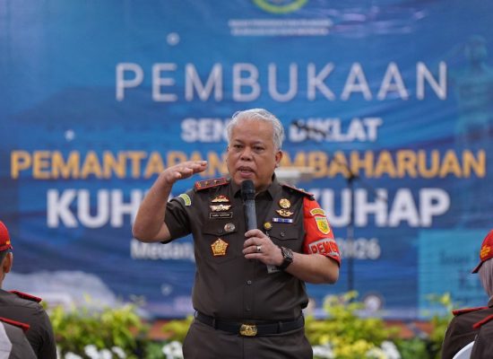 Kabandiklat Kejaksaan RI Buka Diklat Pemantapan KUHP dan KUHAP Baru di Medan