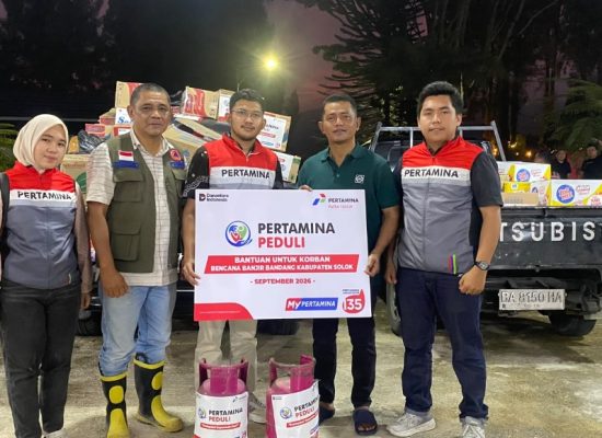 Pertamina Patra Niaga Gerak Cepat Salurkan Bantuan untuk Warga Terdampak Galodo di Kabupaten Solok