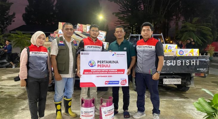 Pertamina Patra Niaga Gerak Cepat Salurkan Bantuan untuk Warga Terdampak Galodo di Kabupaten Solok
