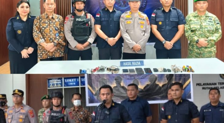 Perkuat Deteksi Dini Gangguan Kamtib, Rutan Labuhan Deli Gelar Razia Gabungan dan Tes Urine