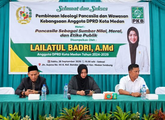 Anggota DPRD Medan Lailatul Badri Gelar Pembinaan Ideologi Pancasila dan Wawasan Kebangsaan