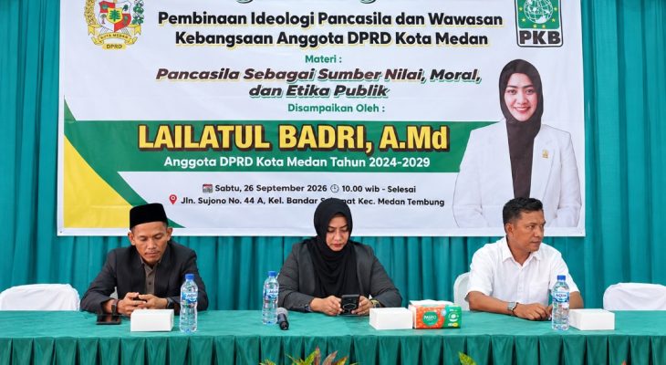 Anggota DPRD Medan Lailatul Badri Gelar Pembinaan Ideologi Pancasila dan Wawasan Kebangsaan