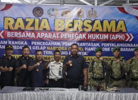 Lapas Sibolga Gelar Razia Gabungan Bersama APH, 31 Kamar Hunian Diperiksa