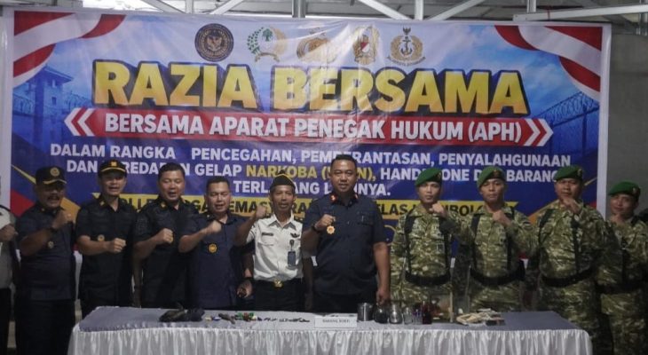 Lapas Sibolga Gelar Razia Gabungan Bersama APH, 31 Kamar Hunian Diperiksa