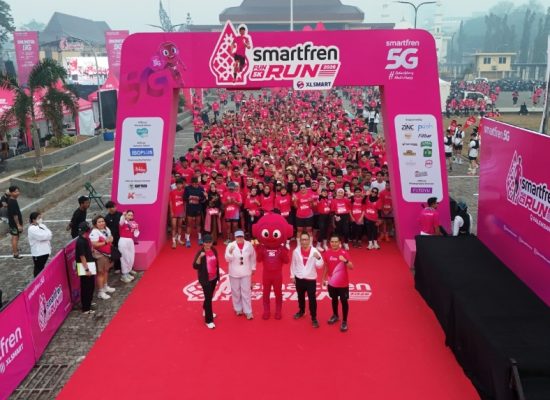 Ribuan Peserta Ramaikan SMARTFREN FUN RUN 5G Palembang, Dorong Gaya Hidup Aktif dan Konektivitas Digital