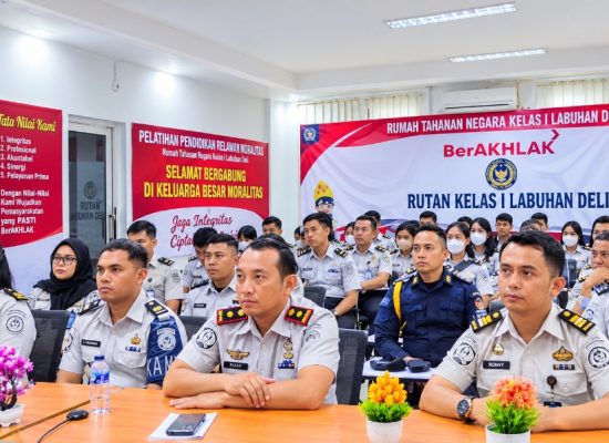 Dirjen Pemasyarakatan Tekankan Integritas dan Pembenahan Tata Kelola, Rutan Labuhan Deli Ikuti Pengarahan