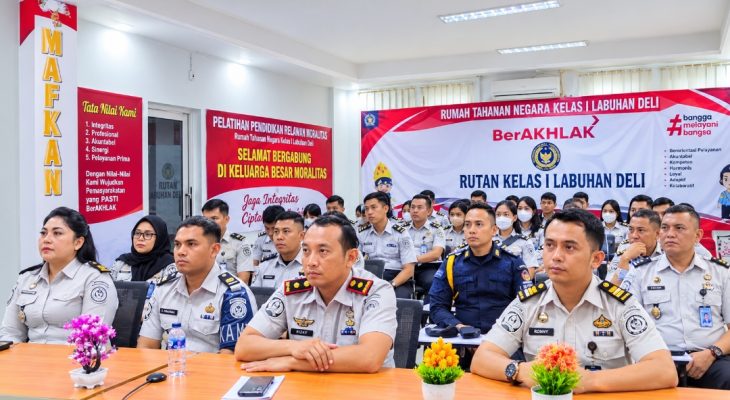 Dirjen Pemasyarakatan Tekankan Integritas dan Pembenahan Tata Kelola, Rutan Labuhan Deli Ikuti Pengarahan