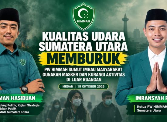 Kualitas Udara Memburuk, HIMMAH Sumut Imbau Warga Gunakan Masker dan Kurangi Aktivitas di Luar Ruangan