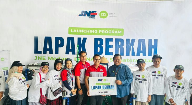 JNE dan IZI Kolaborasi Hadirkan Lapak Berkah, 10 Pedagang UMKM Terima Bantuan Pengembangan Usaha