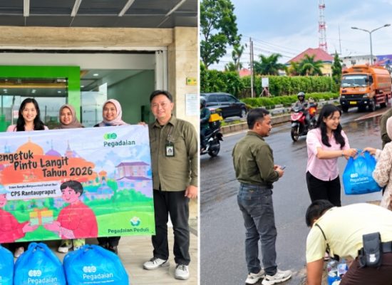 Pegadaian Kanwil I Medan Gelar Jumat Berkah, Bagikan Makanan Lewat Program “Mengetuk Pintu Langit”