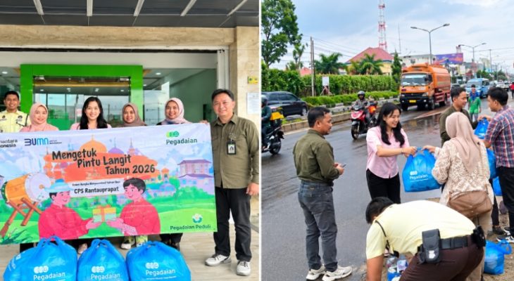 Pegadaian Kanwil I Medan Gelar Jumat Berkah, Bagikan Makanan Lewat Program “Mengetuk Pintu Langit”