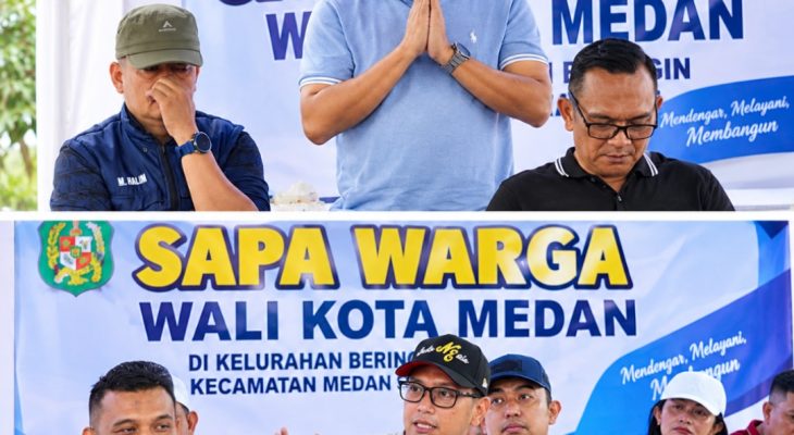 Kadis Perkimcikataru Dampingi Wali Kota Medan Sapa Warga, Penataan Sungai Babura Disiapkan