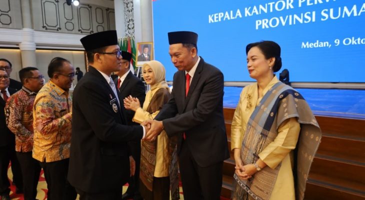 Wakil Wali Kota Tanjungbalai Hadiri Pengukuhan Ameriza Ma’ruf Moesa sebagai Kepala BI Sumut