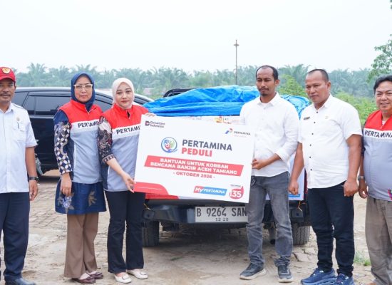 Pertamina Patra Niaga Sumbagut Salurkan Bantuan untuk Korban Banjir Aceh Tamiang