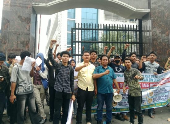 GHARIS Sumut Demo di Kejati Sumut, Soroti Pergeseran Anggaran Rp503 Miliar di Deli Serdang