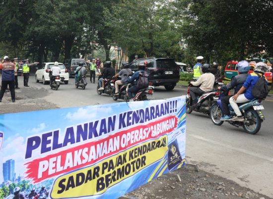 Opsgab Sadar Pajak Kendaraan 2026, Bapenda Medan Catat Pembayaran Rp118,45 Juta