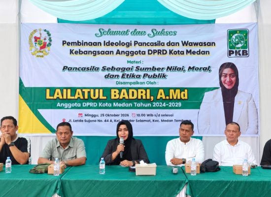 Lailatul Badri Gelar Pembinaan Ideologi Pancasila dan Wawasan Kebangsaan bagi Masyarakat Medan Tembung